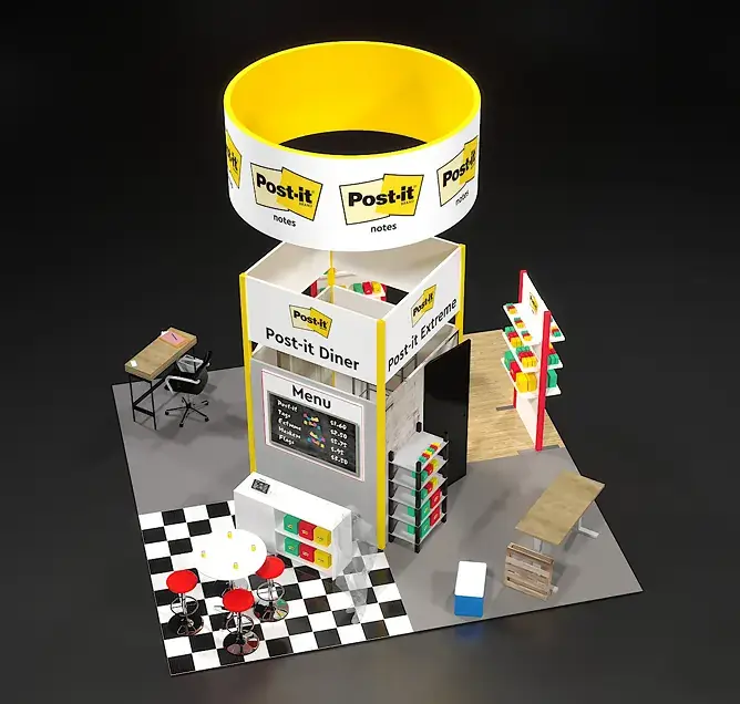 Trade-Show-Post-It-Project-model